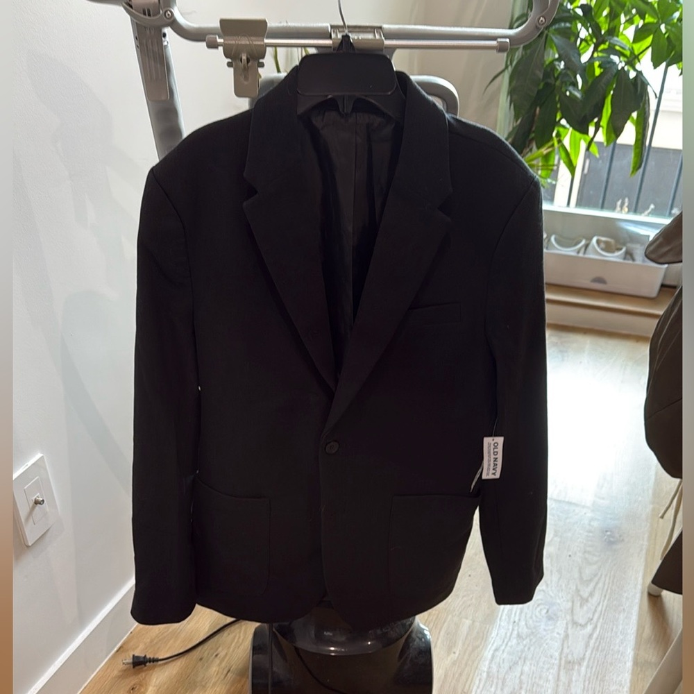 Old Navy Black Sport Coat Classic Tailored Blazer